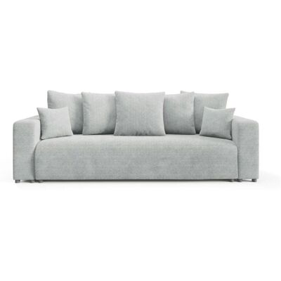 Höffner Schlafsofa mit Bettkasten Evora ¦ grau ¦ Maße (cm): B: 247 H: 88 Höffner Schlafsofa mit Bettkasten Evora ¦ grau ¦ Maße (cm): B: 247 H: 88