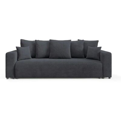 Höffner Schlafsofa mit Bettkasten Evora ¦ schwarz ¦ Maße (cm): B: 247 H: 88 Höffner Schlafsofa mit Bettkasten Evora ¦ schwarz ¦ Maße (cm): B: 247 H: 88