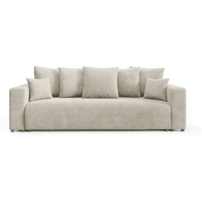 Höffner Schlafsofa mit Bettkasten Evora ¦ beige ¦ Maße (cm): B: 247 H: 88 Höffner Schlafsofa mit Bettkasten Evora ¦ beige ¦ Maße (cm): B: 247 H: 88
