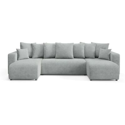 Höffner Wohnlandschaft mit Schlaffunktion Evora ¦ grau ¦ Maße (cm): B: 318 H: 88 Höffner Wohnlandschaft mit Schlaffunktion Evora ¦ grau ¦ Maße (cm): B: 318 H: 88