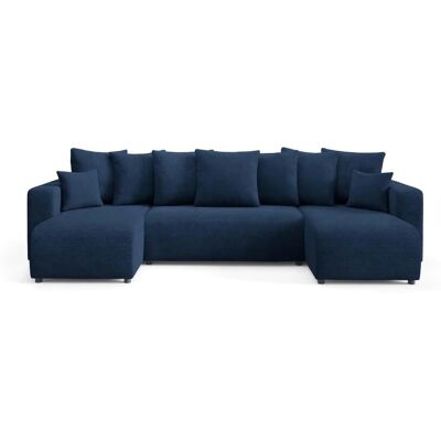 Höffner Wohnlandschaft mit Schlaffunktion Evora ¦ blau ¦ Maße (cm): B: 318 H: 88 Höffner Wohnlandschaft mit Schlaffunktion Evora ¦ blau ¦ Maße (cm): B: 318 H: 88