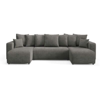Höffner Wohnlandschaft mit Schlaffunktion Evora ¦ grau ¦ Maße (cm): B: 318 H: 88 Höffner Wohnlandschaft mit Schlaffunktion Evora ¦ grau ¦ Maße (cm): B: 318 H: 88