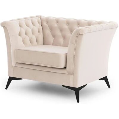 S-STYLE Chesterfield Sessel Wilhelm ¦ beige ¦ Maße (cm): B: 116 H: 78 S-STYLE Chesterfield Sessel Wilhelm ¦ beige ¦ Maße (cm): B: 116 H: 78