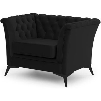 S-STYLE Chesterfield Sessel Wilhelm ¦ schwarz ¦ Maße (cm): B: 116 H: 78 S-STYLE Chesterfield Sessel Wilhelm ¦ schwarz ¦ Maße (cm): B: 116 H: 78