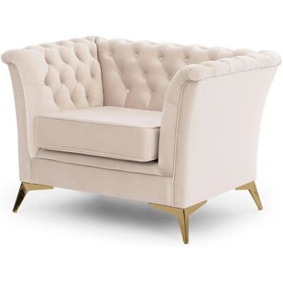 S-STYLE Chesterfield Sessel Wilhelm ¦ beige ¦ Maße (cm): B: 116 H: 78 S-STYLE Chesterfield Sessel Wilhelm ¦ beige ¦ Maße (cm): B: 116 H: 78