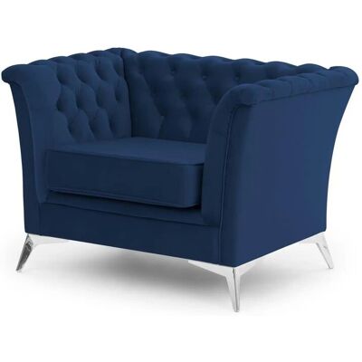 S-STYLE Chesterfield Sessel Wilhelm ¦ blau ¦ Maße (cm): B: 116 H: 78 S-STYLE Chesterfield Sessel Wilhelm ¦ blau ¦ Maße (cm): B: 116 H: 78