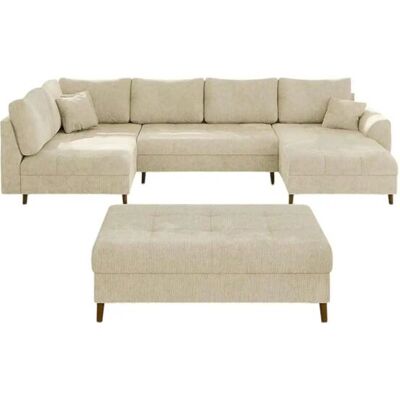 S-STYLE Wohnlandschaft mit Hocker Trygve ¦ beige ¦ Maße (cm): B: 310 H: 81 S-STYLE Wohnlandschaft mit Hocker Trygve ¦ beige ¦ Maße (cm): B: 310 H: 81
