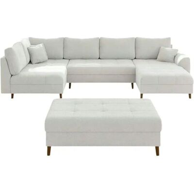 S-STYLE Wohnlandschaft mit Hocker Lars ¦ weiß ¦ Maße (cm): B: 310 H: 81 S-STYLE Wohnlandschaft mit Hocker Lars ¦ weiß ¦ Maße (cm): B: 310 H: 81