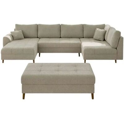 S-STYLE Wohnlandschaft mit Hocker Lars ¦ beige ¦ Maße (cm): B: 310 H: 81 S-STYLE Wohnlandschaft mit Hocker Lars ¦ beige ¦ Maße (cm): B: 310 H: 81