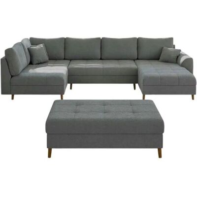 S-STYLE Wohnlandschaft mit Hocker Lars ¦ grau ¦ Maße (cm): B: 310 H: 81 S-STYLE Wohnlandschaft mit Hocker Lars ¦ grau ¦ Maße (cm): B: 310 H: 81
