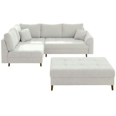 S-STYLE Ecksofa mit Hocker Lars ¦ weiß ¦ Maße (cm): B: 231 H: 81 S-STYLE Ecksofa mit Hocker Lars ¦ weiß ¦ Maße (cm): B: 231 H: 81