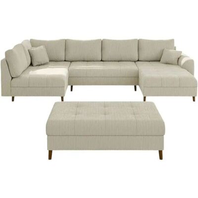 S-STYLE Wohnlandschaft mit Hocker Maya ¦ beige ¦ Maße (cm): B: 310 H: 81 S-STYLE Wohnlandschaft mit Hocker Maya ¦ beige ¦ Maße (cm): B: 310 H: 81