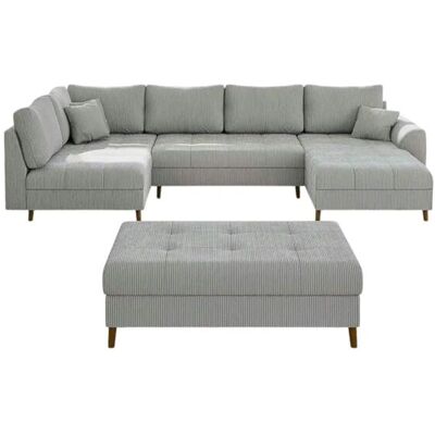 S-STYLE Wohnlandschaft mit Hocker Maya ¦ grau ¦ Maße (cm): B: 310 H: 81 S-STYLE Wohnlandschaft mit Hocker Maya ¦ grau ¦ Maße (cm): B: 310 H: 81