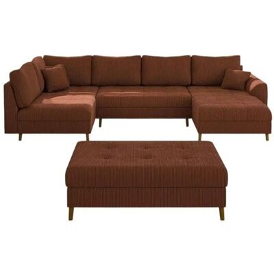 S-STYLE Wohnlandschaft mit Hocker Maya ¦ rot ¦ Maße (cm): B: 310 H: 81 S-STYLE Wohnlandschaft mit Hocker Maya ¦ rot ¦ Maße (cm): B: 310 H: 81