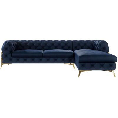 S-Style Möbel - Emily Chesterfield - Marineblau - 200x75x305cm - Sofa S-Style Möbel - Emily Chesterfield - Marineblau - 200x75x305cm - Sofa