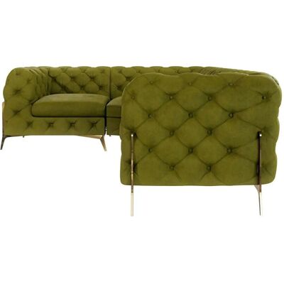 S-Style Möbel - Emily Chesterfield - Olive - Sofa S-Style Möbel - Emily Chesterfield - Olive - Sofa