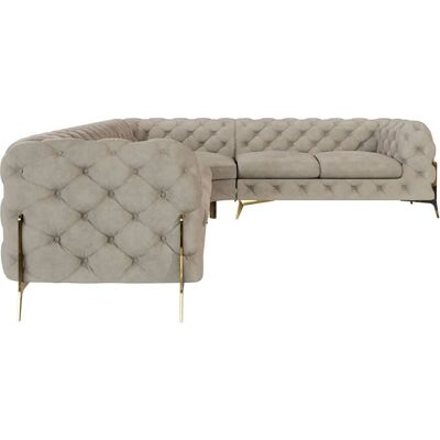 S-STYLE Chesterfield Ecksofa Natalie ¦ creme ¦ Maße (cm): B: 323 H: 75 S-STYLE Chesterfield Ecksofa Natalie ¦ creme ¦ Maße (cm): B: 323 H: 75