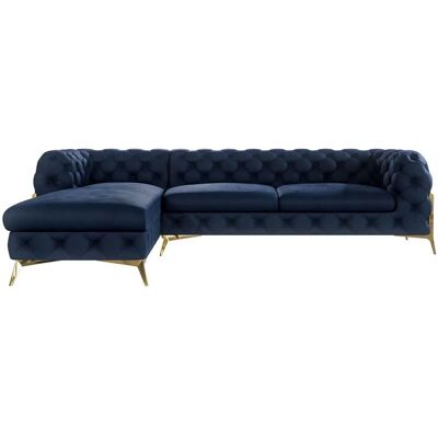 S-Style Möbel - Emily Chesterfield - Marineblau - 200x75x305 cm - Sofa S-Style Möbel - Emily Chesterfield - Marineblau - 200x75x305 cm - Sofa