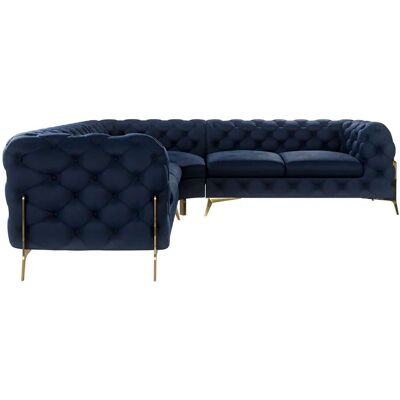 S-Style Möbel - Emily Chesterfield - Marineblau - Sofa S-Style Möbel - Emily Chesterfield - Marineblau - Sofa