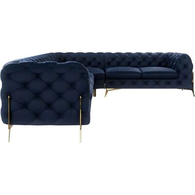 S-Style Möbel Harper Chesterfield - Olivgrün - 204x75x264cm - Sofa S-Style Möbel Harper Chesterfield - Olivgrün - 204x75x264cm - Sofa