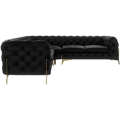 S-Style Möbel - Emily Chesterfield - Schwarz - Sofa S-Style Möbel - Emily Chesterfield - Schwarz - Sofa