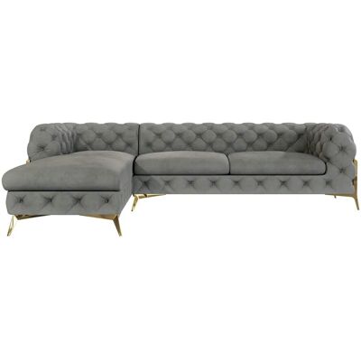 S-Style Möbel - Emily Chesterfield - Grau - 200x75x305 cm - Sofa S-Style Möbel - Emily Chesterfield - Grau - 200x75x305 cm - Sofa