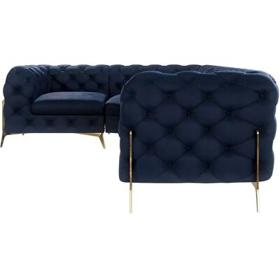 S-Style Möbel - Emily Chesterfield - Marineblauer Samt S-Style Möbel - Emily Chesterfield - Marineblauer Samt