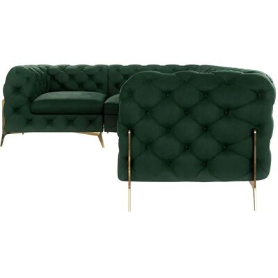 S-Style Möbel - Emily Chesterfield - Flaschengrün - 204x75x264 cm - Sofa S-Style Möbel - Emily Chesterfield - Flaschengrün - 204x75x264 cm - Sofa