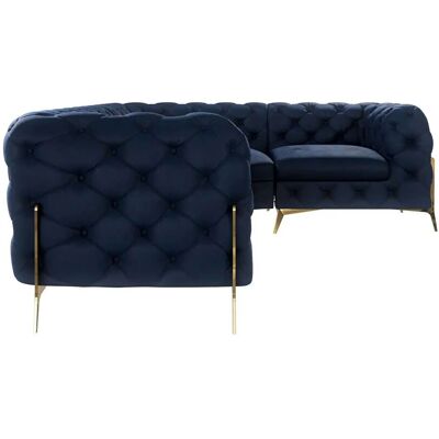 S-Style Möbel - Emily Chesterfield - Marineblau - Sofa S-Style Möbel - Emily Chesterfield - Marineblau - Sofa