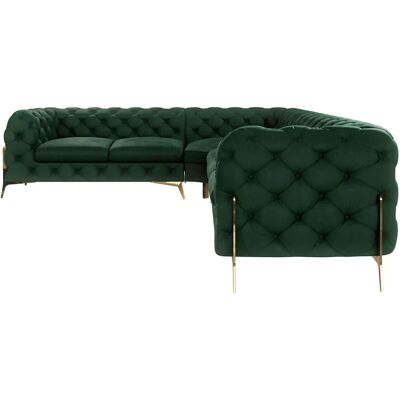 S-STYLE Chesterfield Ecksofa Natalie ¦ grün ¦ Maße (cm): B: 323 H: 75 S-STYLE Chesterfield Ecksofa Natalie ¦ grün ¦ Maße (cm): B: 323 H: 75