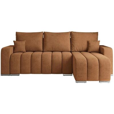Höffner Ecksofa mit Schlaffunktion Kirasso ¦ orange ¦ Maße (cm): B: 245 H: 86 Höffner Ecksofa mit Schlaffunktion Kirasso ¦ orange ¦ Maße (cm): B: 245 H: 86