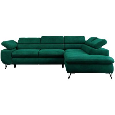 Höffner Ecksofa mit Schlaffunktion Peter ¦ grün ¦ Maße (cm): B: 273 H: 76 Höffner Ecksofa mit Schlaffunktion Peter ¦ grün ¦ Maße (cm): B: 273 H: 76