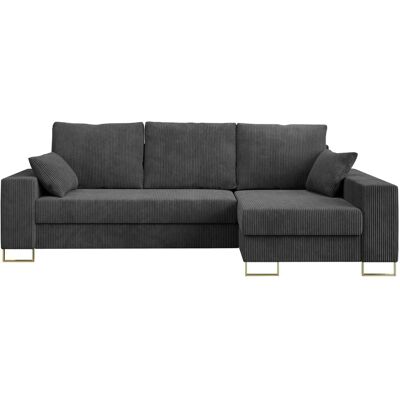 Höffner Ecksofa mit Schlaffunktion Dorain ¦ grau ¦ Maße (cm): B: 242 H: 85 Höffner Ecksofa mit Schlaffunktion Dorain ¦ grau ¦ Maße (cm): B: 242 H: 85