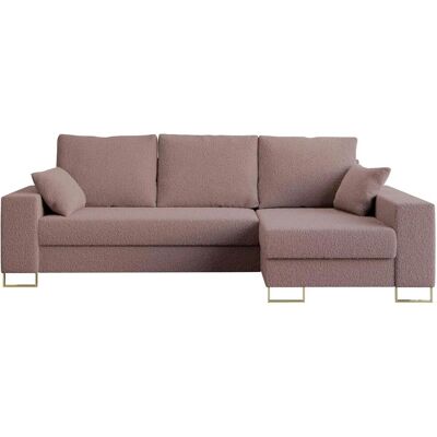 Höffner Ecksofa mit Schlaffunktion Dorain ¦ rosa/pink ¦ Maße (cm): B: 242 H: 85 Höffner Ecksofa mit Schlaffunktion Dorain ¦ rosa/pink ¦ Maße (cm): B: 242 H: 85