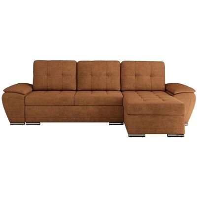 Höffner Ecksofa mit Schlaffunktion Umbria ¦ orange ¦ Maße (cm): B: 271 H: 85 Höffner Ecksofa mit Schlaffunktion Umbria ¦ orange ¦ Maße (cm): B: 271 H: 85