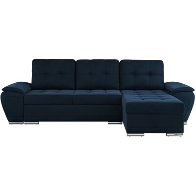 Höffner Ecksofa mit Schlaffunktion Umbria ¦ blau ¦ Maße (cm): B: 271 H: 85 Höffner Ecksofa mit Schlaffunktion Umbria ¦ blau ¦ Maße (cm): B: 271 H: 85