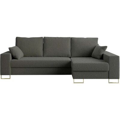 Höffner Ecksofa mit Schlaffunktion Dorain ¦ grau ¦ Maße (cm): B: 242 H: 85 Höffner Ecksofa mit Schlaffunktion Dorain ¦ grau ¦ Maße (cm): B: 242 H: 85