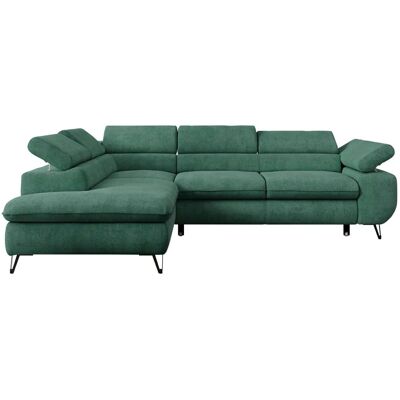 Höffner Ecksofa mit Schlaffunktion Peter ¦ grün ¦ Maße (cm): B: 273 H: 76 Höffner Ecksofa mit Schlaffunktion Peter ¦ grün ¦ Maße (cm): B: 273 H: 76