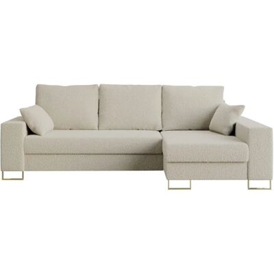Höffner Ecksofa mit Schlaffunktion Dorain ¦ beige ¦ Maße (cm): B: 242 H: 85 Höffner Ecksofa mit Schlaffunktion Dorain ¦ beige ¦ Maße (cm): B: 242 H: 85