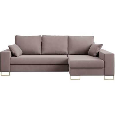 Höffner Ecksofa mit Schlaffunktion Dorain ¦ rosa/pink ¦ Maße (cm): B: 242 H: 85 Höffner Ecksofa mit Schlaffunktion Dorain ¦ rosa/pink ¦ Maße (cm): B: 242 H: 85