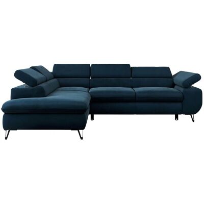 Höffner Ecksofa mit Schlaffunktion Peter ¦ blau ¦ Maße (cm): B: 273 H: 76 Höffner Ecksofa mit Schlaffunktion Peter ¦ blau ¦ Maße (cm): B: 273 H: 76