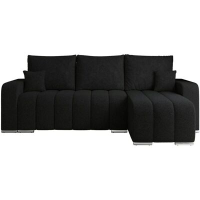 Höffner Ecksofa mit Schlaffunktion Kirasso ¦ schwarz ¦ Maße (cm): B: 245 H: 86 Höffner Ecksofa mit Schlaffunktion Kirasso ¦ schwarz ¦ Maße (cm): B: 245 H: 86