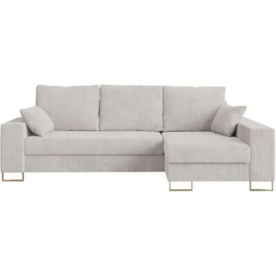 Höffner Ecksofa mit Schlaffunktion Dorain ¦ weiß ¦ Maße (cm): B: 242 H: 85 Höffner Ecksofa mit Schlaffunktion Dorain ¦ weiß ¦ Maße (cm): B: 242 H: 85