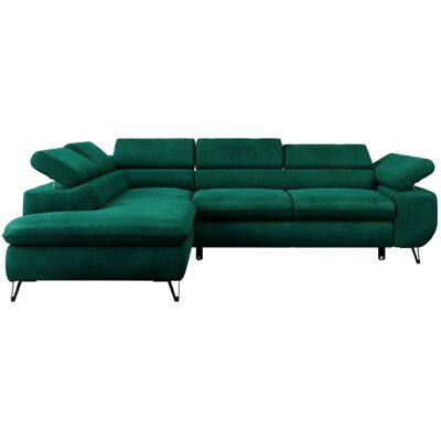 Höffner Ecksofa mit Schlaffunktion Peter ¦ grün ¦ Maße (cm): B: 273 H: 76 Höffner Ecksofa mit Schlaffunktion Peter ¦ grün ¦ Maße (cm): B: 273 H: 76
