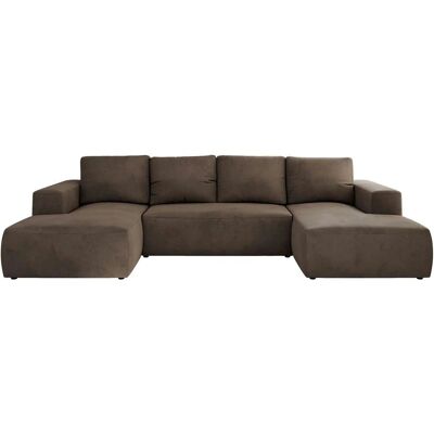 Höffner Wohnlandschaft mit Schlaffunktion Trentino ¦ braun ¦ Maße (cm): B: 334 H: 91 Höffner Wohnlandschaft mit Schlaffunktion Trentino ¦ braun ¦ Maße (cm): B: 334 H: 91