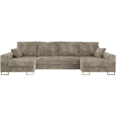 Höffner Wohnlandschaft mit Schlaffunktion Dorain ¦ braun ¦ Maße (cm): B: 312 H: 95 Höffner Wohnlandschaft mit Schlaffunktion Dorain ¦ braun ¦ Maße (cm): B: 312 H: 95