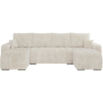 Höffner Wohnlandschaft mit Schlaffunktion Kirasso ¦ creme ¦ Maße (cm): B: 320 H: 86 Höffner Wohnlandschaft mit Schlaffunktion Kirasso ¦ creme ¦ Maße (cm): B: 320 H: 86