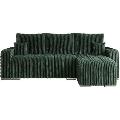 Höffner Ecksofa mit Schlaffunktion Kirasso ¦ grün ¦ Maße (cm): B: 245 H: 86 Höffner Ecksofa mit Schlaffunktion Kirasso ¦ grün ¦ Maße (cm): B: 245 H: 86