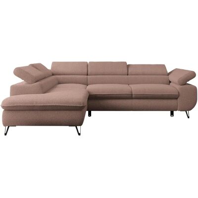 Höffner Ecksofa mit Schlaffunktion Peter ¦ rosa/pink ¦ Maße (cm): B: 273 H: 76 Höffner Ecksofa mit Schlaffunktion Peter ¦ rosa/pink ¦ Maße (cm): B: 273 H: 76