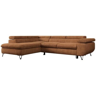 Höffner Ecksofa mit Schlaffunktion Peter ¦ orange ¦ Maße (cm): B: 273 H: 76 Höffner Ecksofa mit Schlaffunktion Peter ¦ orange ¦ Maße (cm): B: 273 H: 76